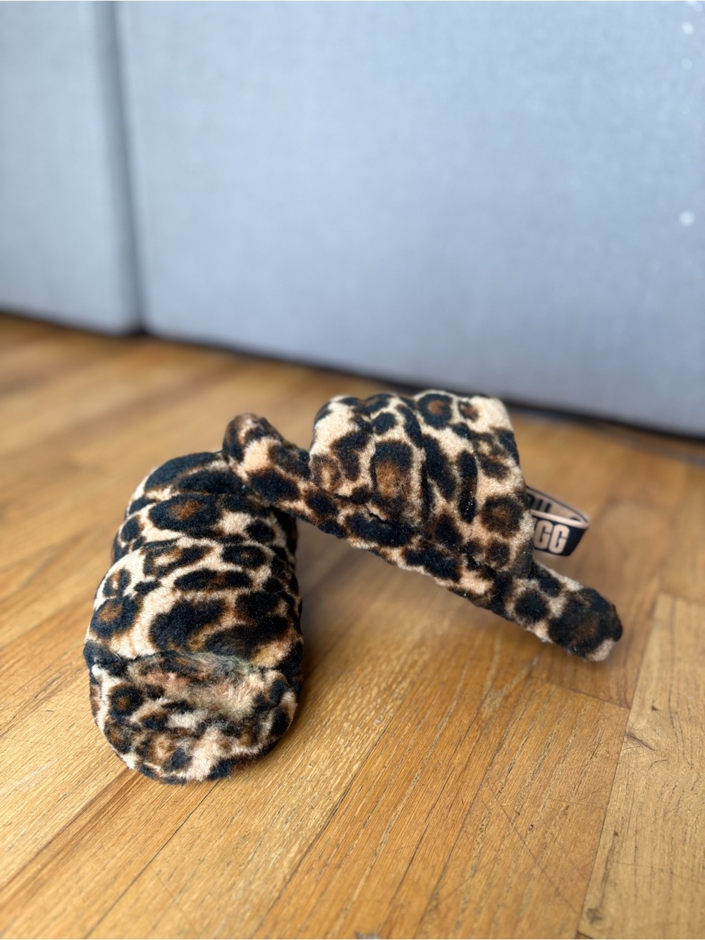 UGG Leopard Print Slippers - Brown and Black